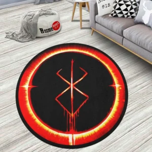 Berserk Brand Of Sacrifice Round Rug Custom Berserk Anime Room Mats