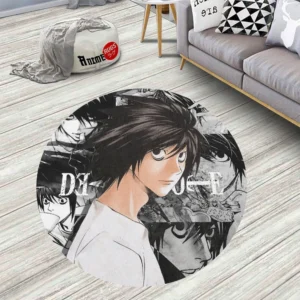 L Lawliet Round Rug Custom Circle Carpet