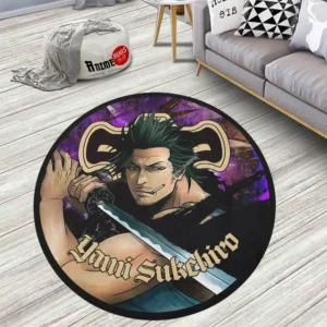 Black Bull Yami Sukehiro Round Rug Anime Room Mats