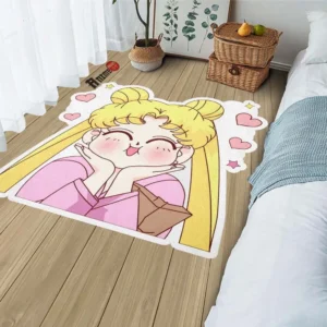 Sailor Moon Shaped Rug Custom Sailor Moon Anime Room Decor