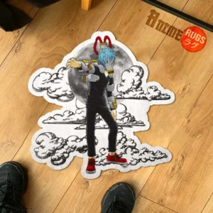 Tomura Shigaraki Shaped Rug Custom Moon Clouds Anime Room Decor