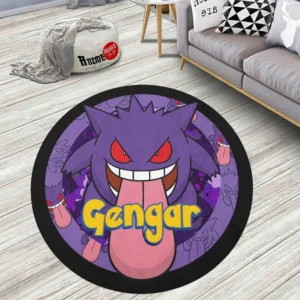Pokemon Gengar Round Rug Anime Room Mats