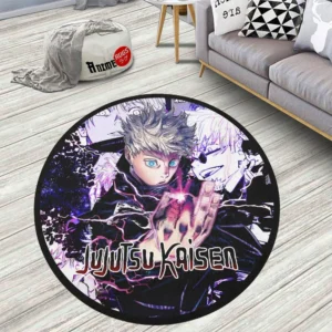 Satoru Gojo Round Rug Anime Room Mats