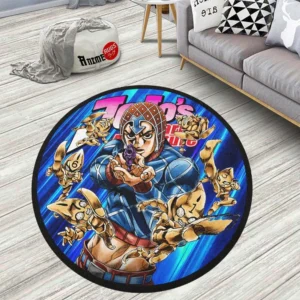 Guido Mista Round Rug Custom Jojo's Bizarre Adventure Anime Rug Floor Mats