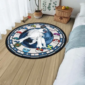 Pokemon Absol Round Rug Custom Anime Room Mats
