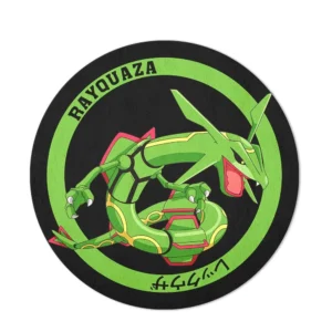 Pokemon Rayquaza Shaped Rug Custom Anime Room Decor