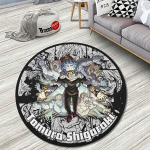 Tomura Shigaraki Manga Mix Round Rug Custom Anime Room Mats
