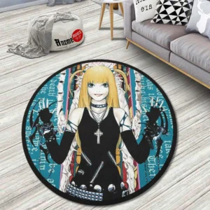 Misa Amane Poster Style Round Rug Custom Death Note Anime Room Mats