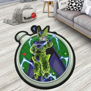 Dragon Ball Cell Shaped Rug Custom Anime Room Decor