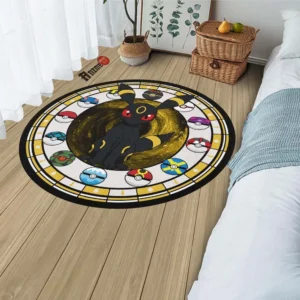 Pokemon Umbreon Round Rug Custom Anime Room Mats