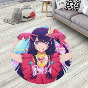 Oshi no Ko Ai Hoshino Round Rug Custom Circle Carpet