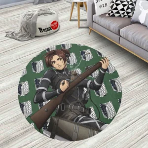 Attack On Titan Characters Sasha Blouse Round Rug Custom Circle Carpet