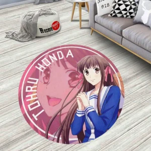 Fruits Baskets Tohru Honda Round Rug Custom Circle Carpet