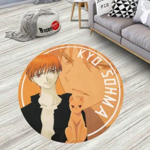 Fruits Baskets Kyo Sohma Round Rug Custom Circle Carpet
