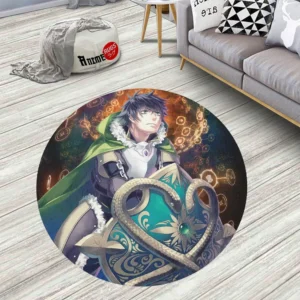 The Rising Of The Shield Hero Naofumi Iwatani And Chimera Shield Round Rug Custom Circle Carpet