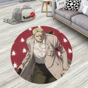 Attack On Titan Characters Reiner Braun Round Rug Custom Circle Carpet