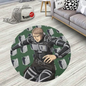 Attack On Titan Characters Jean Kirstein Round Rug Custom Circle Carpet