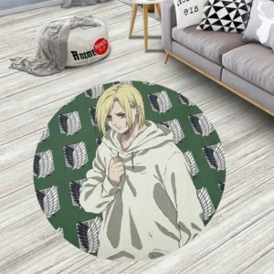 Attack On Titan Characters Annie Leonhart Round Rug Custom Circle Carpet