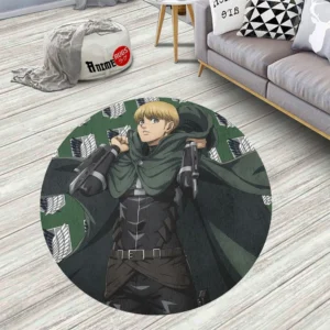 Attack On Titan Characters Armin Arlert Round Rug Custom Circle Carpet