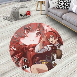 Mushoku Tensei Eris Boreas Greyrat Round Rug Custom Circle Carpet