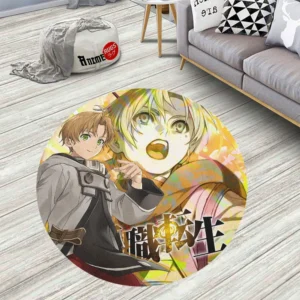 Mushoku Tensei Rudeus Greyrat Round Rug Custom Circle Carpet