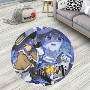 Mushoku Tensei Roxy Migurdia Round Rug Custom Circle Carpet
