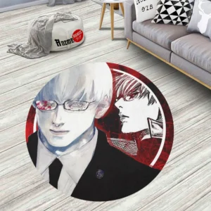 Tokyo Ghoul Kishou Arima Round Rug Custom Circle Carpet