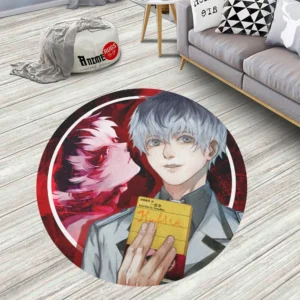 Tokyo Ghoul Haise Sasaki Round Rug Custom Circle Carpet