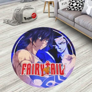 Gray Fullbuster Round Rug Anime Room Mats