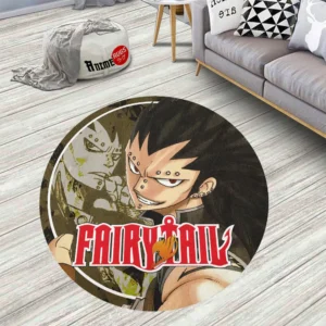 Gajeel Redfox Round Rug Anime Room Mats