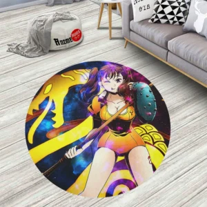 Seven Deadly Sins Symbols Diane Round Rug Anime Room Mats