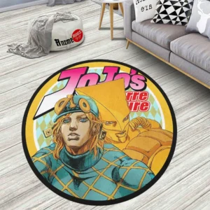 Jojo's Bizarre Adventure Diego Brando Round Rug Anime Room Mats