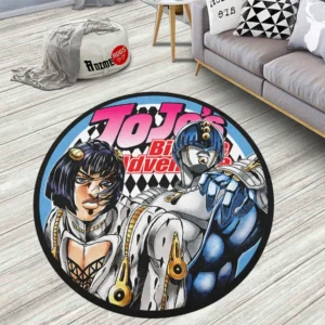 Jojo's Bizarre Adventure Bruno Bucciarati Round Rug Anime Room Mats