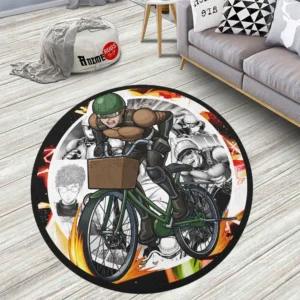 One Punch Man Mumen Rider Round Rug Anime Room Mats