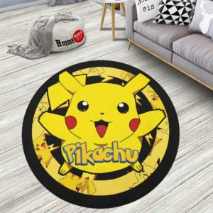 Pokemon Pikachu Round Rug Anime Room Mats