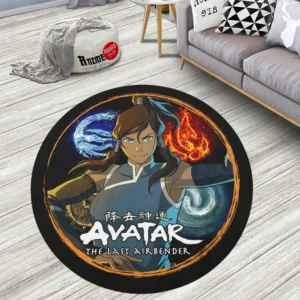 Avatar The Last Airbender Korra Round Rug Anime Room Mats