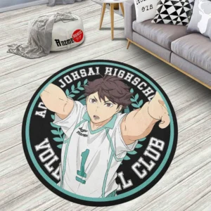 Haikyuu Toru Oikawa Round Rug Anime Room Mats