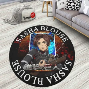 Attack On Titan Characters Sasha Blouse Round Rug Anime Room Mats