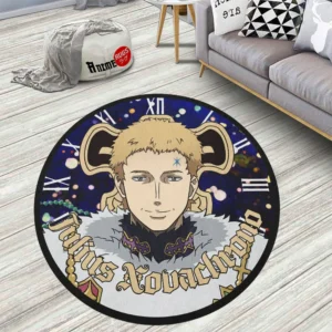Black Clover Julius Novachrono Round Rug Anime Room Mats