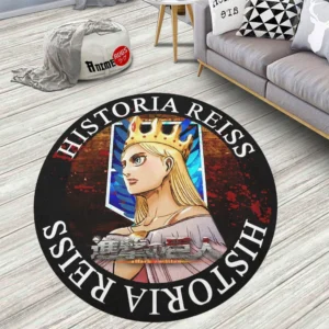 Attack On Titan Characters Historia Reiss Round Rug Anime Room Mats