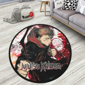 Yuji Itadori Round Rug Anime Room Mats