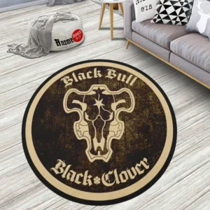 Black Clover Squads Black Bull Round Rug Anime Room Mats