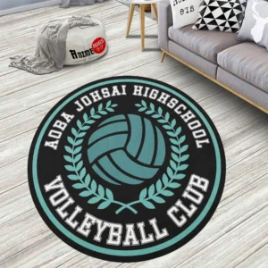 Haikyuu Teams Aoba Johsai Round Rug Anime Room Mats