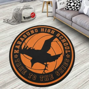 Haikyuu Teams Karasuno Round Rug Anime Room Mats