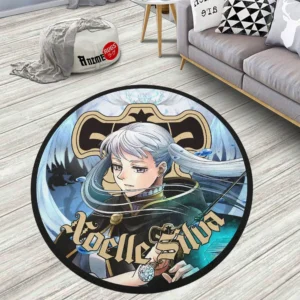 Black Clover Noelle Silva Round Rug Anime Room Mats