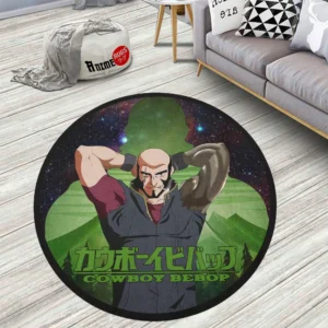Cowboy Bebop Jet Black Round Rug Anime Room Mats