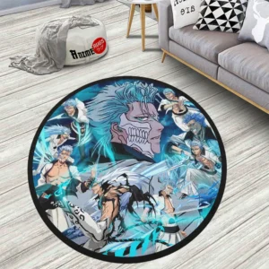 Bleach Grimmjow Jaegerjaquez Round Rug Anime Room Mats