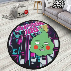 Mob Psycho 100 Ekubo Round Rug Anime Room Mats