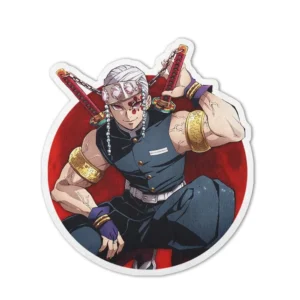 Tengen Uzui Shaped Rug Custom Anime Room Decor Mat Quality Carpet