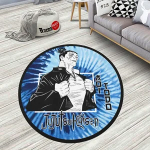 Aoi Todo Round Rug Custom Tie Dye Style Anime Room Mats